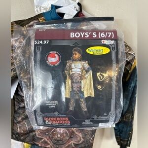 Dungeons & dragons boys 6/7 new Incl jumpsuit cape deluxe child costume